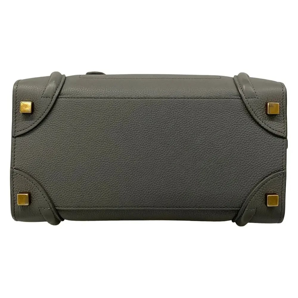 Celine Luggage Micro Shopper Handbag